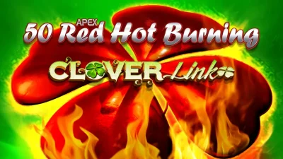 50 Red Hot Burning Clover Link Slots